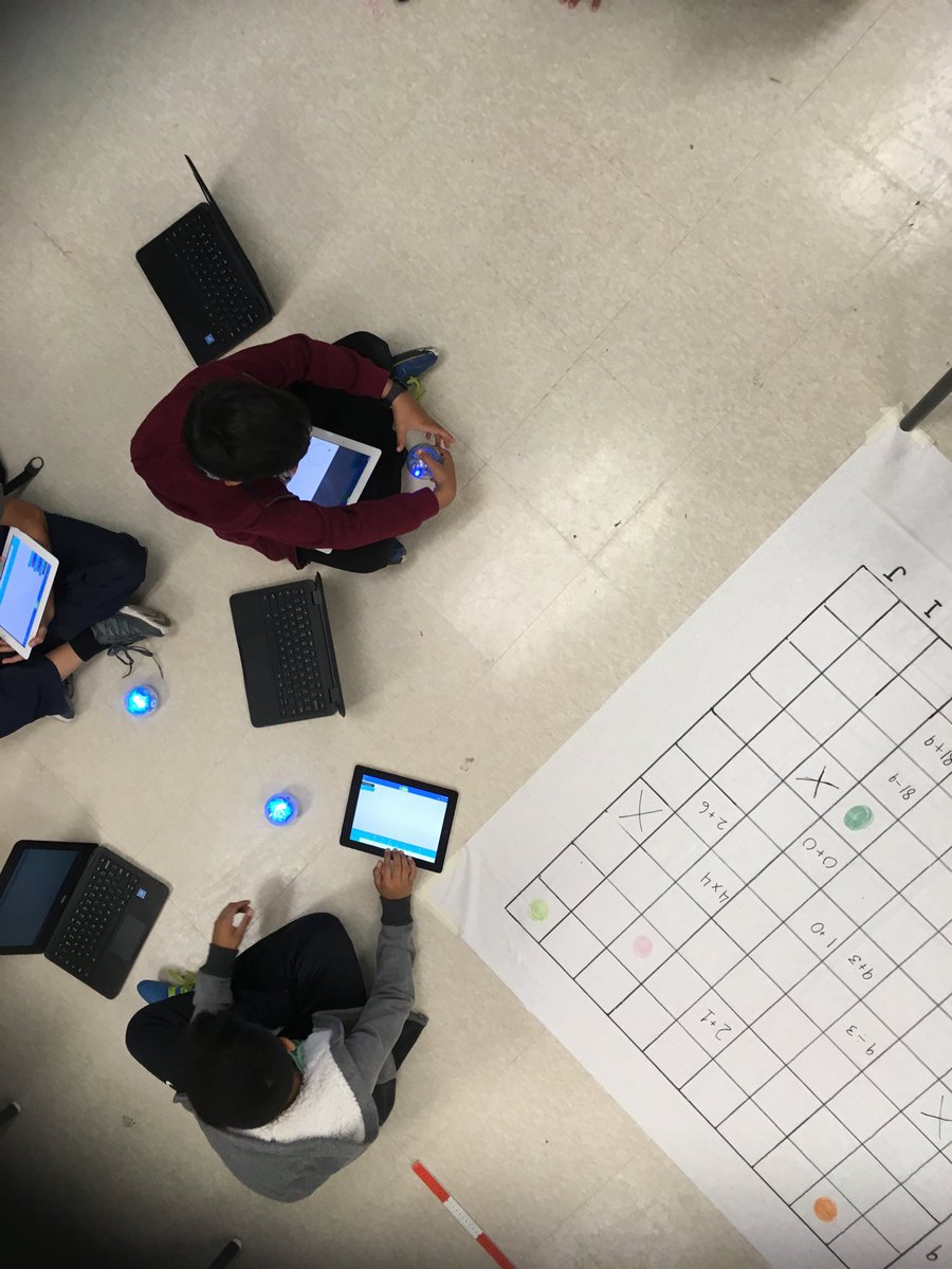 MsUlisko's tweet photo. Navigating coordinate grids with Sphero coding @Churchvilleps https://t.co/h2bqy59Tpv