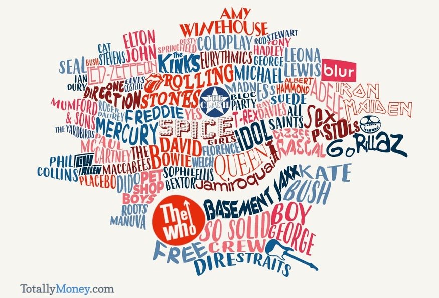 BeautifulMaps's tweet image. View the UK through it's biggest music artists, who's your local star? undefined @TotallyMoney #interactivemap #london