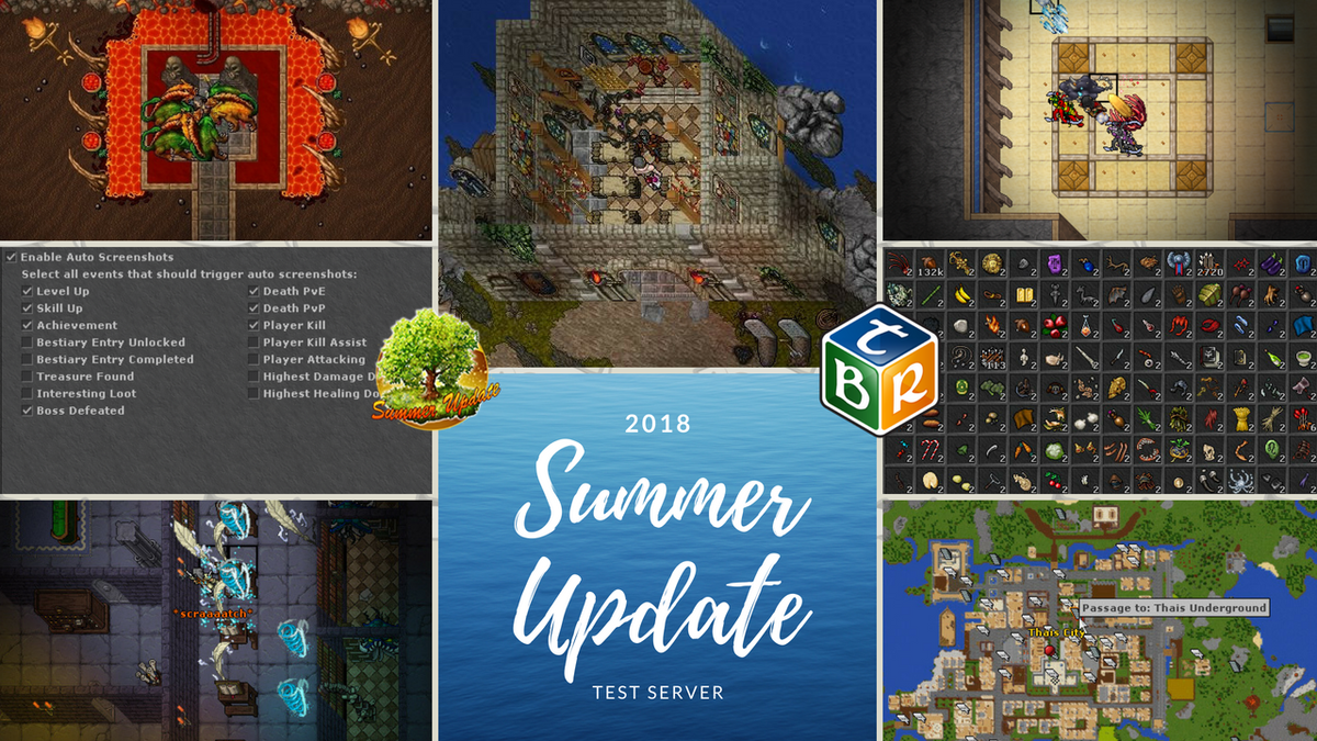 TibiaBR's tweet photo. Test Server do #SU18 está aberto! https://t.co/XtDBgLWaOm #Concurso #SummerUpdate #TestServer #TibiaCoins #TibiaPlay https://t.co/ihhTHe7DXo