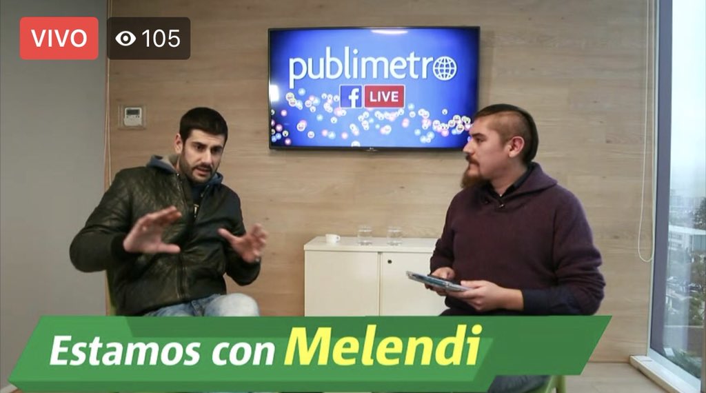 ¡AHORA! No te pierdas el FB Live de <a href="/MelendiOficial/">Melendi Oficial</a> para Publimetro Chile ❗contándonos todos los detalles de su visita a Chile 🇨🇱️ 
👉🏻 facebook.com/sonymusicchile…
