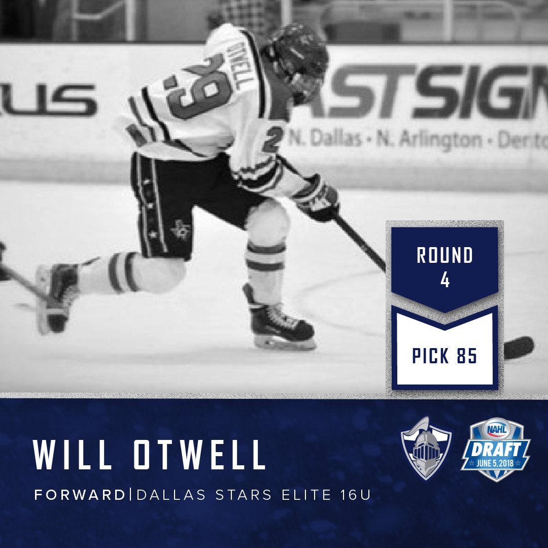 WBSKnights's tweet photo. With the 85th pick in the NAHL Entry Draft, the Knights select Will Otwell, Forward, Dallas Stars Elite 16U #NAHLDraft #JointheKingdom https://t.co/h9uGwYXHUF