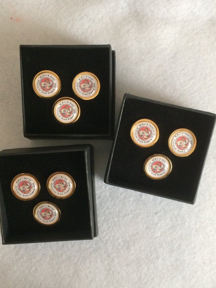 MasonicDesign's tweet image. Sussex Provincial Grand Stewards Lodge
Personalised Cufflinks sets