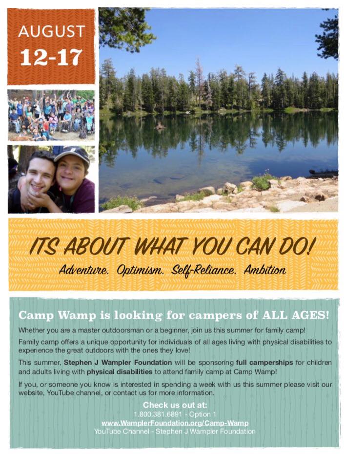 stephenjwampler's tweet photo. Family Camp @campwamp August 12-17th ALL AGES -  It's about what you CAN do! #Adventure #Optimism #Selfreliance #Ambition cc: @akwyz @AXSChat @NeilMilliken @debraruh #CampWamp @Chevron @ESET @CoroPlayhouse @Del_Realty @Nimble @Gilbertism @IslanderLadies @CoronadoYC #SummerCamp https://t.co/D83u1jyMYT