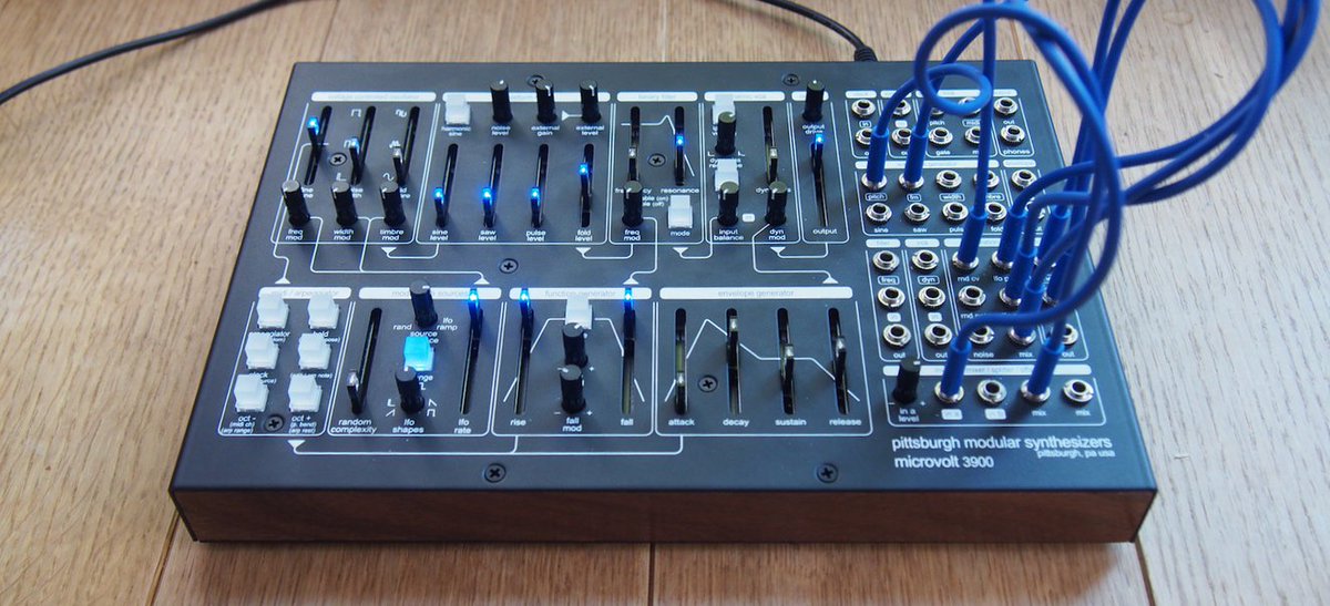 AskAudioMag's tweet image. World-1st Review: @pghmodular Microvolt 3900 (with audio examples) &amp;gt;&amp;gt;&amp;gt; bit.ly/2LokkHu
#pittsburghmodular #microvolt #analogsynth #semimodular #review #synth