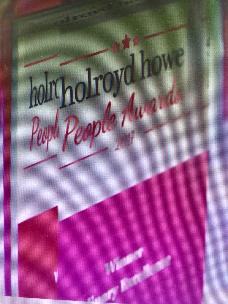 My team are finalist for the #PeopleAwards #Proud #Moment