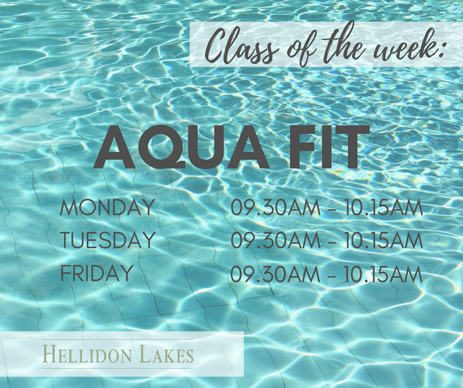 Our class of the week is...Aqua Fit! Come along to this fun, upbeat class! To book your place, call our Leisure Team on 01327 265655 or email leisure@hellidonlakeshotel.co.uk #fitness