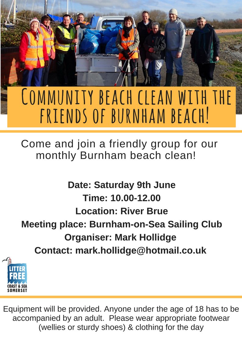 It's #WorldEnvironmentDay today & everyone's talking about #plastics. @burnham_on_sea come along to see the issue first hand at our #beachclean THIS SATURDAY & think about ways you could curb your #plasticfootprint to keep our coasts #LitterFree @BOSHTownCouncil @SevernEstuary