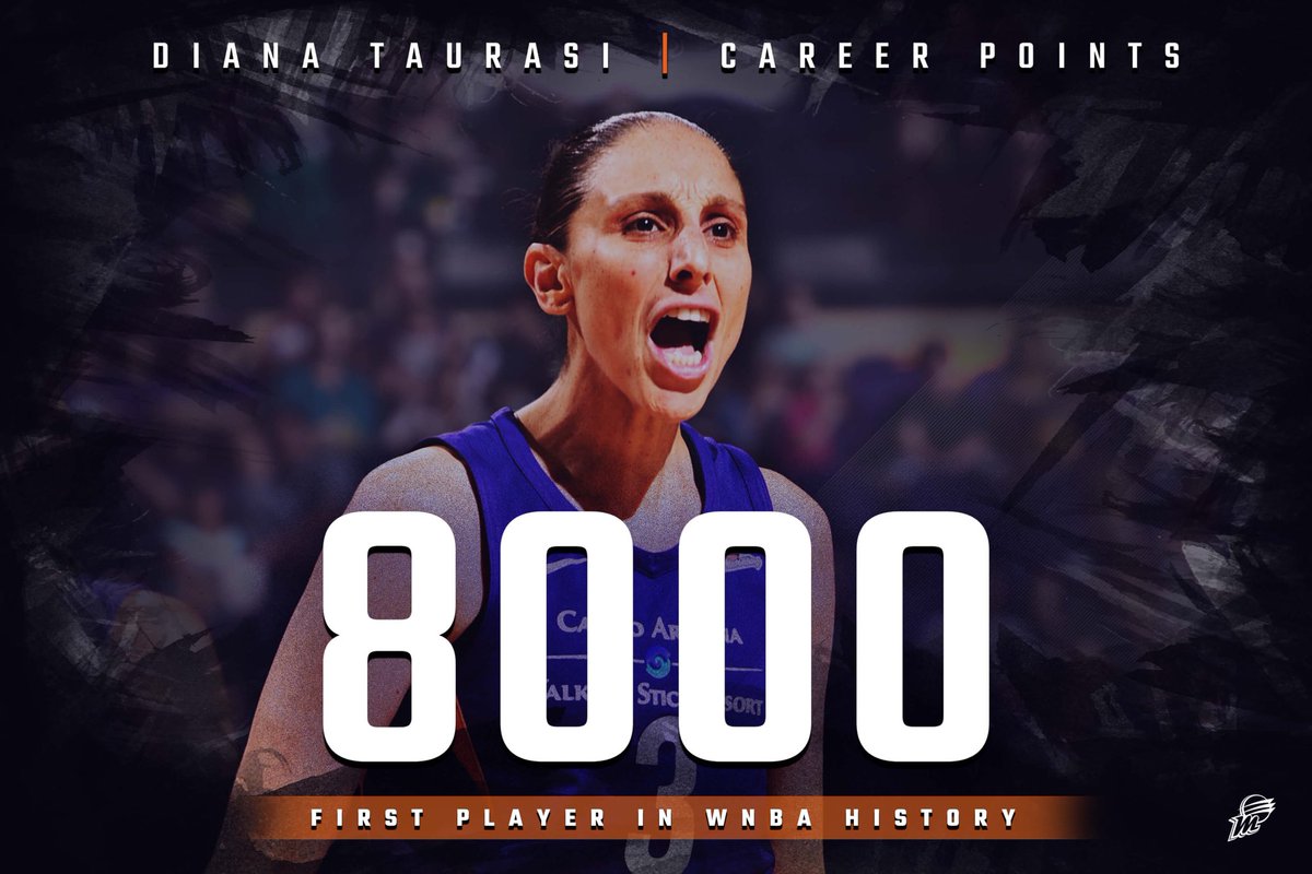 PhoenixMercury's tweet photo. Congrats to DT on being the first WNBA player to reach 8,000 points! https://t.co/QFPjIPnexj