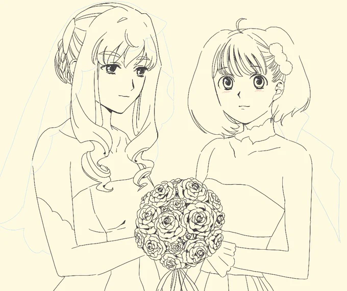 薔薇描いて満足した? 