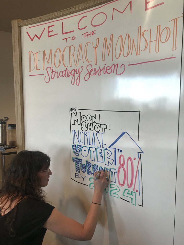 TeresaCAcuna's tweet photo. Can we redesign a political system that allows every person to excercise their right to vote? I think so. That means equity by design. I’m ready to get there.#gettingto80% https://t.co/mmRdyRyhZG