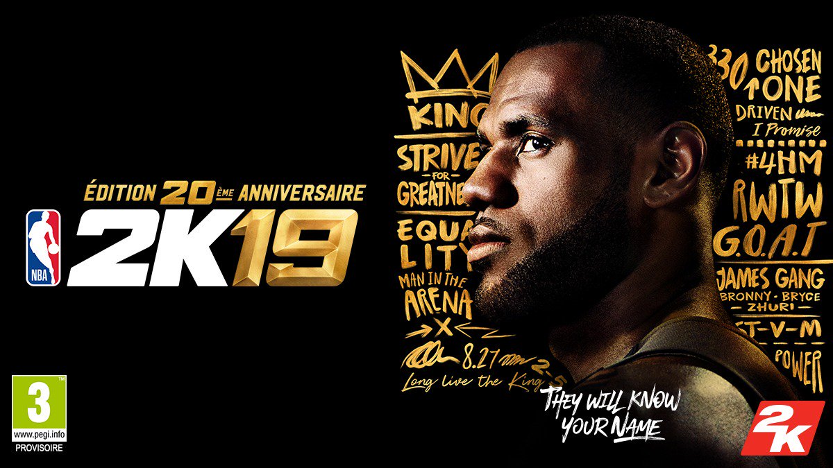 BrokyBrawks's tweet photo. Le @KingJames en cover de #NBA2K19 c'est magnifique ! #StriveForGreatness @NBA2K @2KFrance https://t.co/mAIVNDmTpR