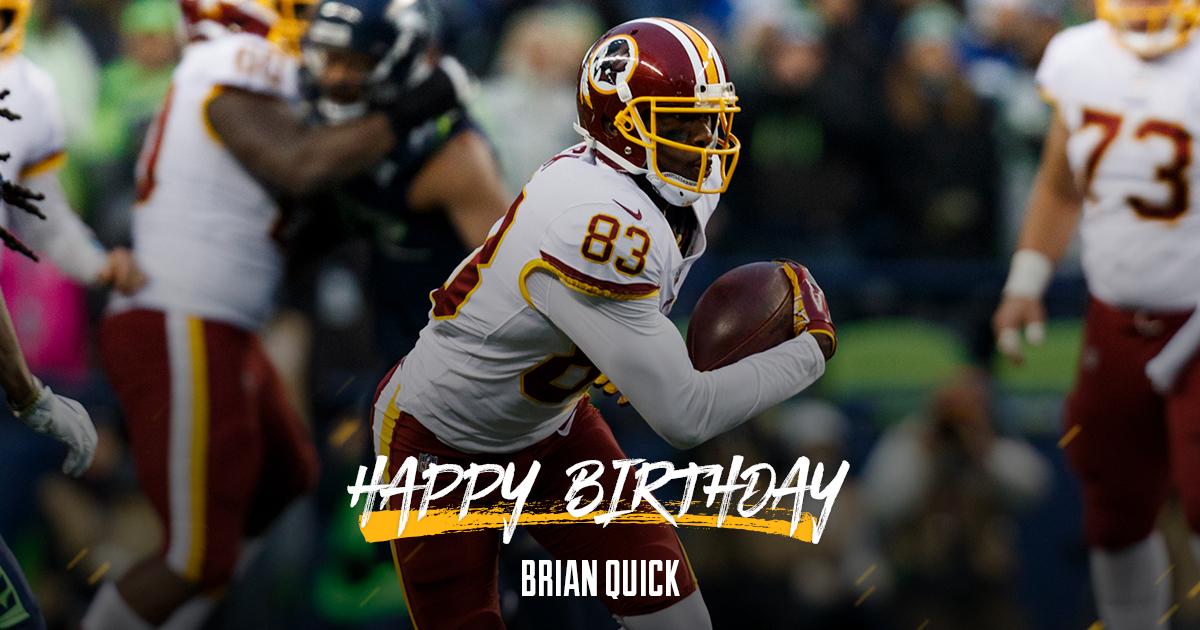 Wishing WR Brian Quick a happy birthday! 