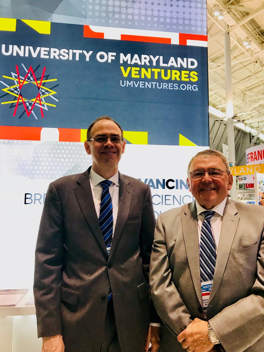 umbiopark's tweet photo. Come meet UMB’s Jim Hughes and Marco Chacón at #Bio2018 to learn about our #startups and #technology @Univ_System_MD @UMBaltimore @UMVentures https://t.co/bNLu0rnyuY