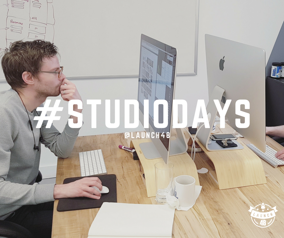 Launch48ca's tweet photo. Another day, another website!  #studiodays https://t.co/NXjIW4dUMW