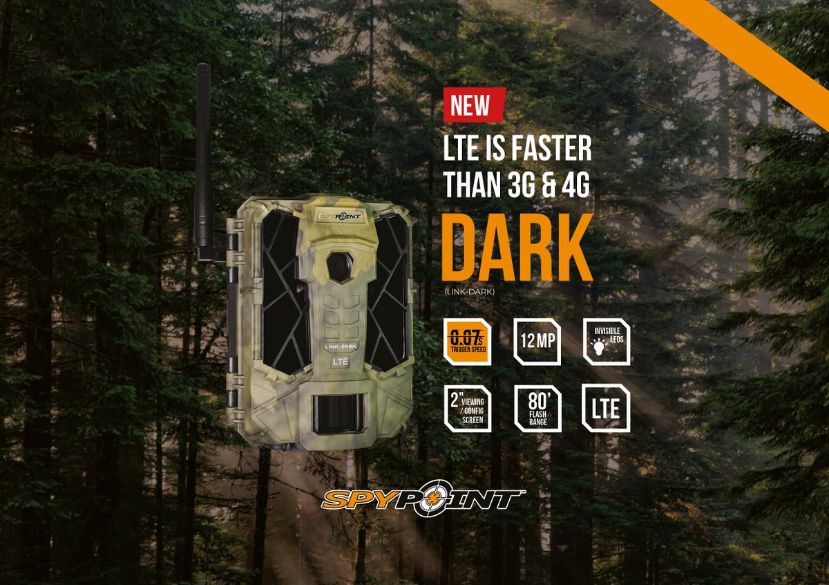 ThomasJacksLtd's tweet photo. The new design of the @SpypointCamera LINK-DARK features fully invisible LED’s, making this trail camera ideal for security and wildlife purposes. The LINK-DARK features a 12 MP camera, HD Video and a 0.07 second trigger speed. #spypoint #spypointtrailcameras #LINKDARK #NEW https://t.co/nRx8BgSeY0