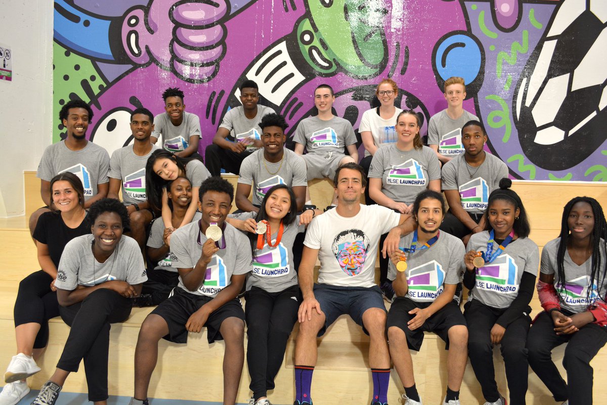 TeamUpChallenge's tweet photo. .@MLSELaunchPad is more than a gym, it’s a hub for collaboration! Over 170 volunteers have invested countless hours to support MLSE LaunchPad youth. 
#mlseteamupchallenge #whyweplay #morethanagym https://t.co/dU4HFPB7Pn