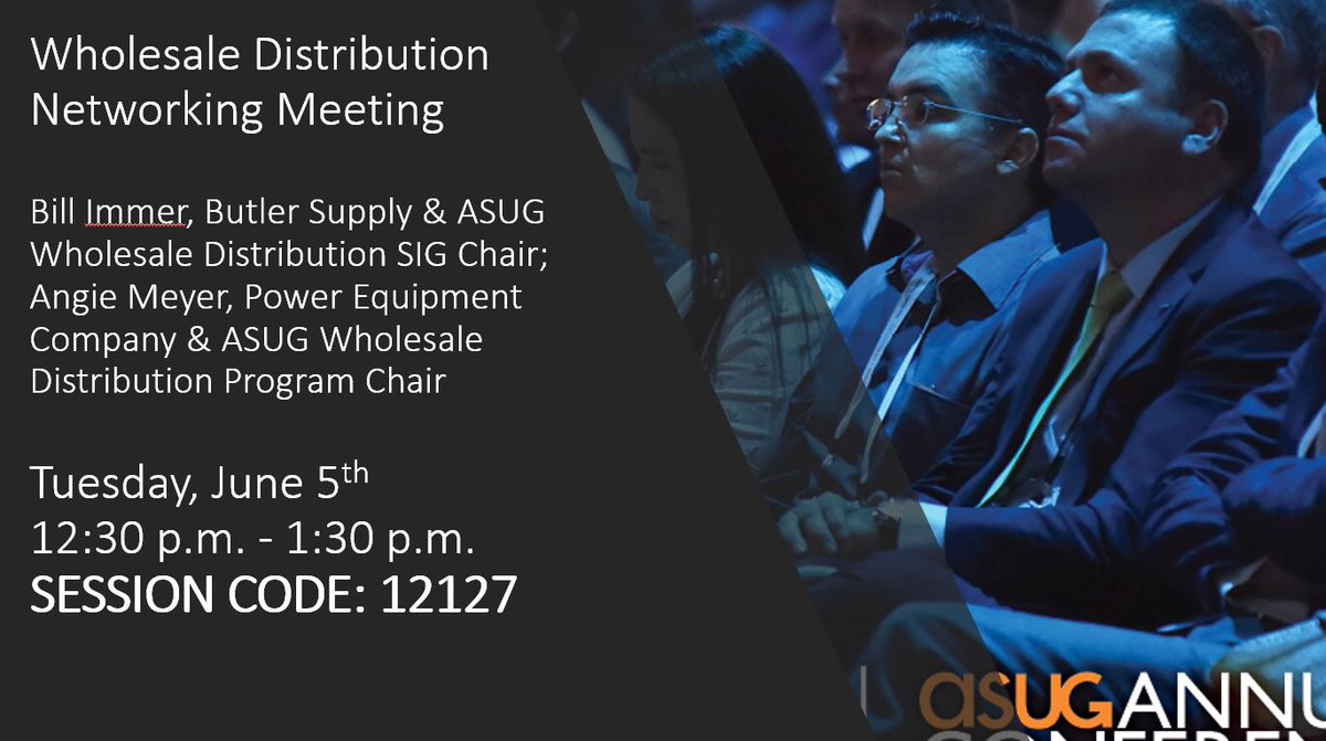 Come and Network with other wholesale distributors! #asug2018 #wholesale