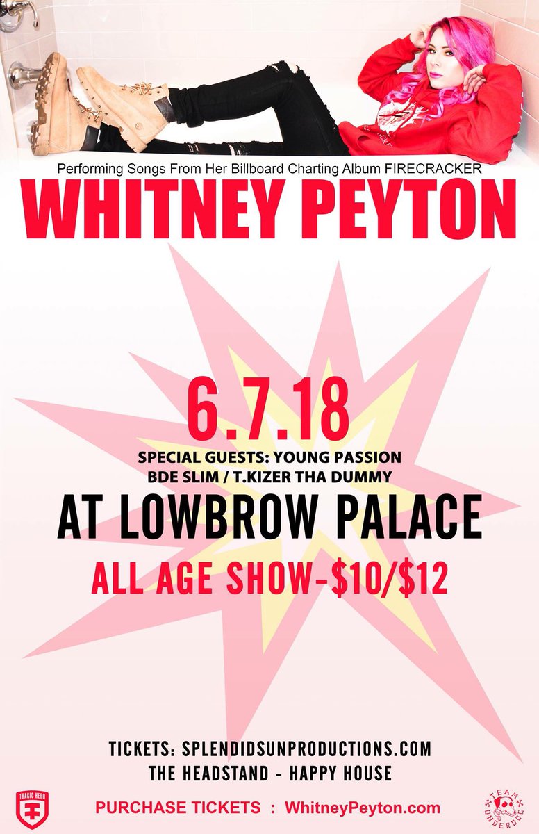 bde_slim's tweet photo. Be there, this Thursday! With @WhitneyPeyton https://t.co/JEC4NxJ4ZR
