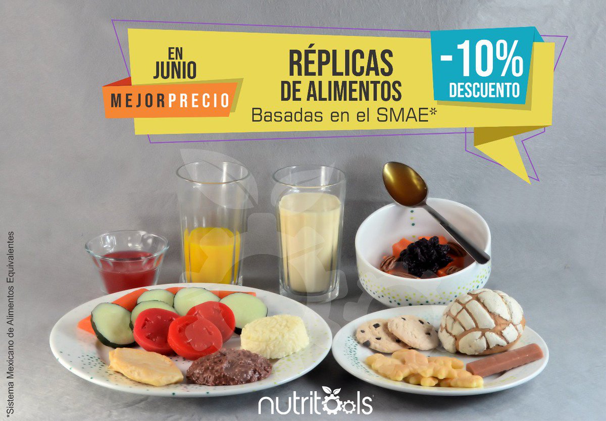 nutritoolsmexic's tweet photo. ¡En JUNIO, 10% de DESCUENTO en TODAS LAS REPLICAS DE ALIMENTOS!
En 3D y basadas en el SMAE. Info Inbox o nutritools.mexico@gmail.com #nutricion #replicasdealimentos #AlimentacionSaludable #Nutritionist https://t.co/zxdI1oj1Ef