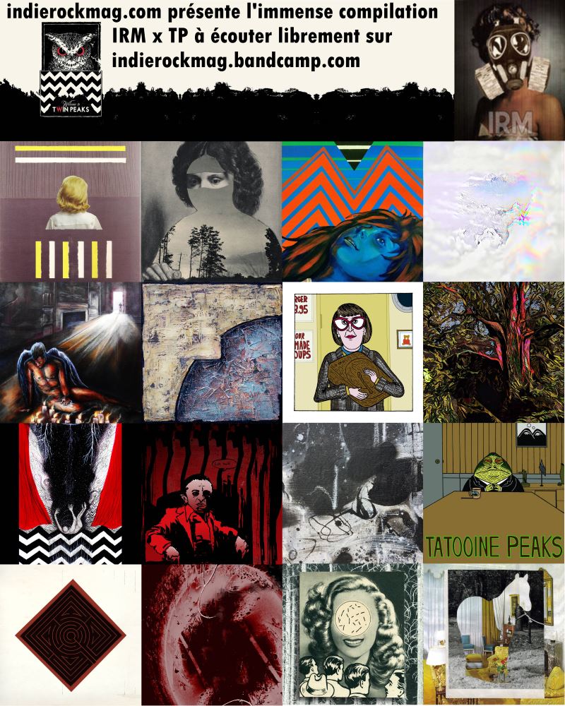 indierockmag's tweet photo. #IRMxTP !
Les 16 volumes de notre compil hommage à #TwinPeaks à télécharger librement via Bandcamp : https://t.co/KFr7pKx0G9 https://t.co/sZJ3ETxd1D