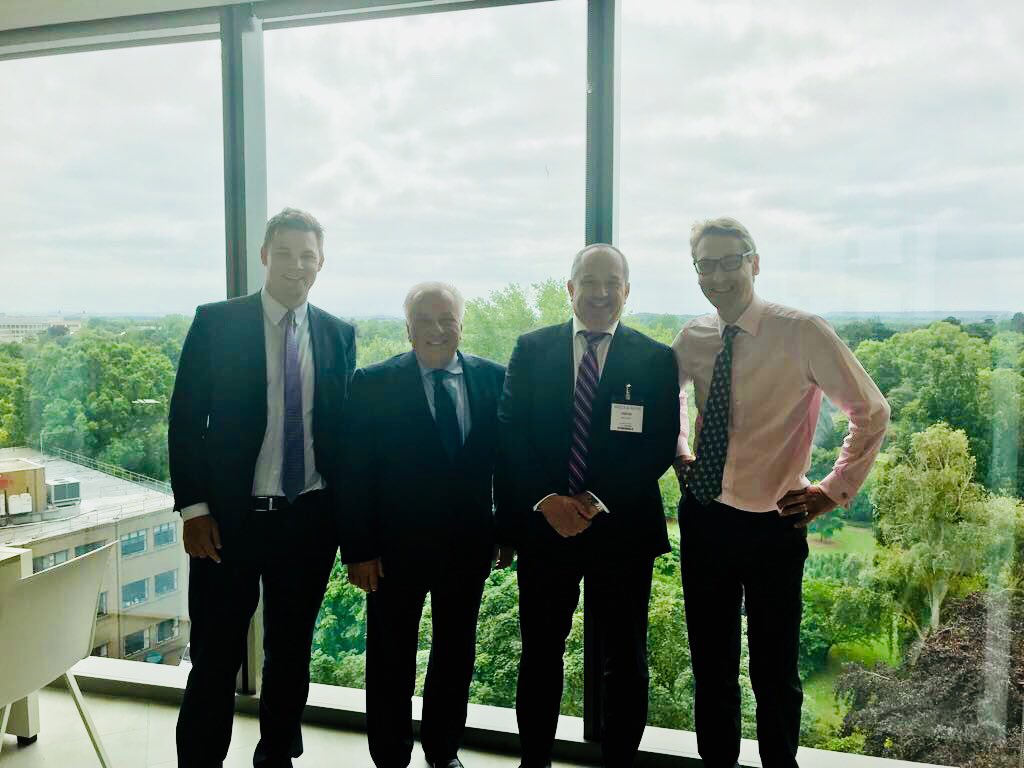 MillsandReeve's tweet photo. Welcoming the first of our colleagues from around the globe for #SCGLegal2018 @HallandWilcox Australia and Dunton Rainville Quebec with @tompickthorn1 and Jens Henniker Heston https://t.co/cF437oLcwY