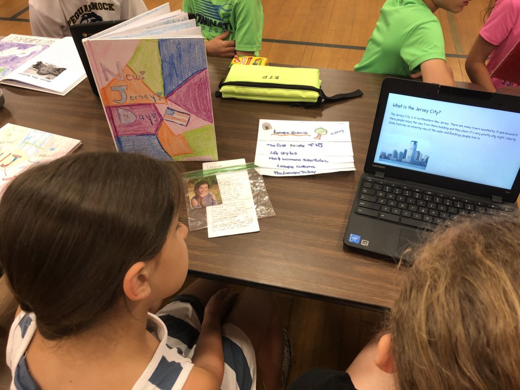 NJ Day was a success! The fourth graders were so excited to share all of their hard work!! Thank you to all of our parent volunteers. #sjgtweets