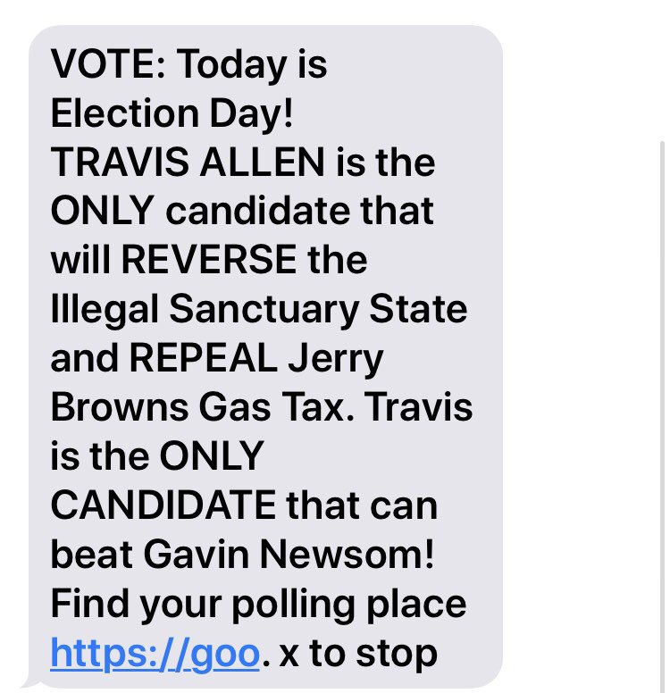 LuvRedWhiteBlue's tweet photo. Reminder: #TravisAllenForCAGovernor #TakeBackCalifornia #CAPrimaryDay #TuesdayThoughts #NeverNewsom #VoteRed #VoteTravisAllen https://t.co/Uzl8fa6sXK