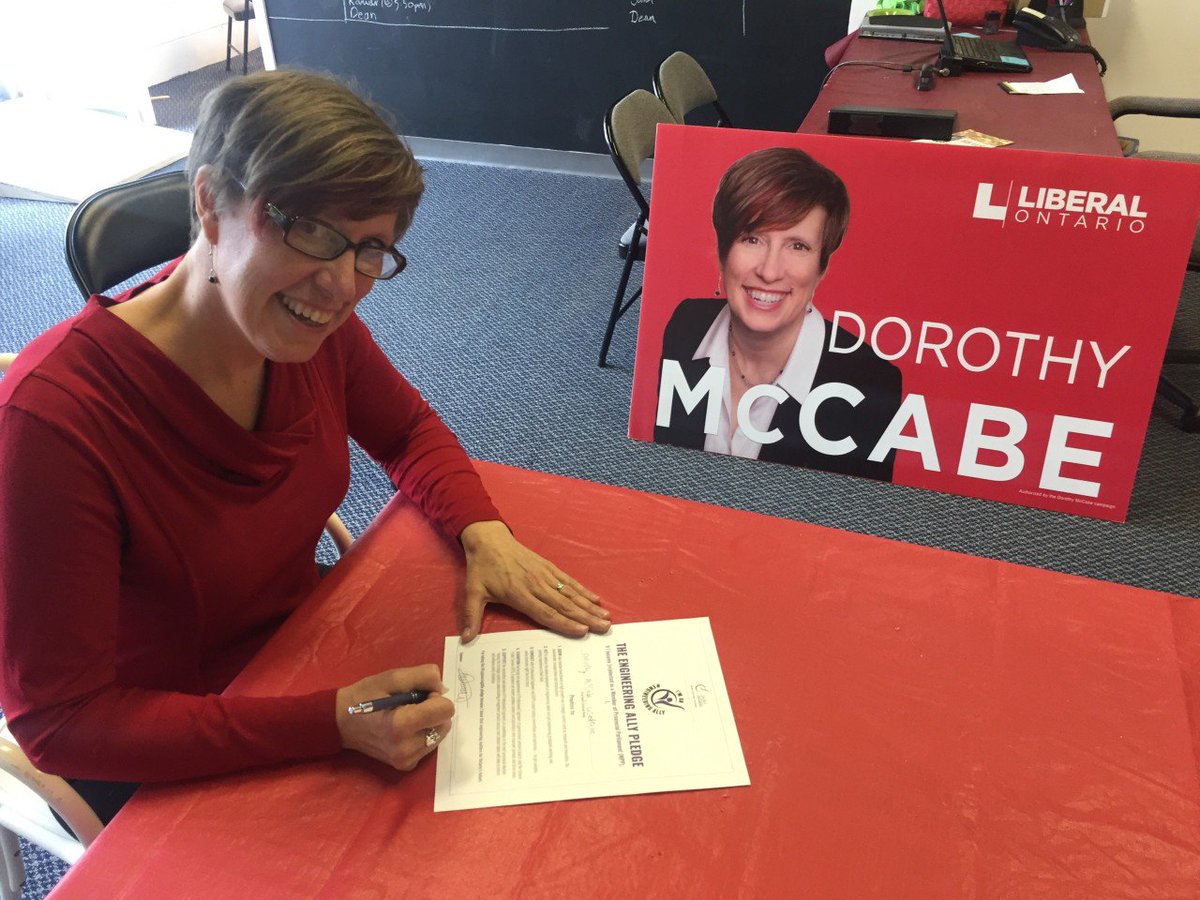 O_S_P_E's tweet photo. This #ONelxn, dedicated OSPE &amp; @PEO_HQ members continue to raise awareness about the critical contributions of Ontario's #engineers. Thank you to @DorothyMcCabe for meeting with @jeromepjames, P.Eng., to become an #EngineeringAlly. We appreciate your support! #ONpoli https://t.co/UjGzsyymWS