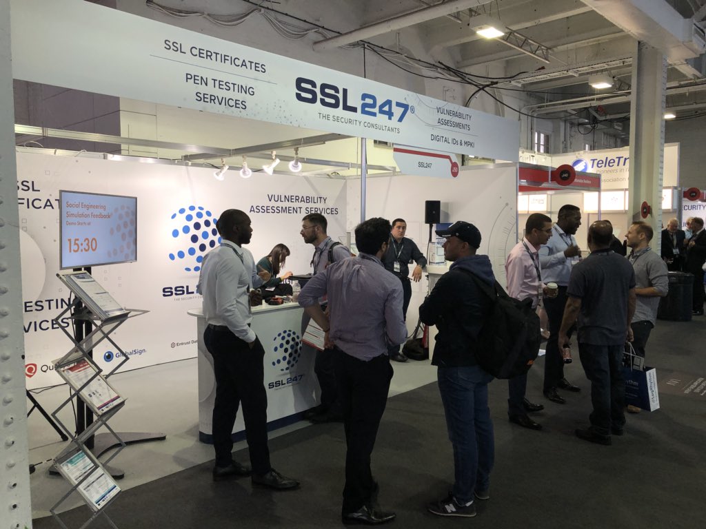 SSL247's tweet image. Thank you for a great first day at @Infosecurity Europe! We’ll be back again tomorrow and on Thursday, so stop by stand J50 to chat with our security experts and experience live IoT hacking demos from our pentest team #infosec18