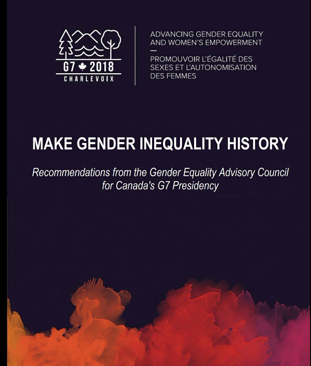 JuliRosin's tweet photo. Strong #GEAC recommendations for #genderequality to #G7 Great to see #W7 mentioned and really really do hope @JustinTrudeau will listen and convince rest of @g7 and please @EmmanuelMacron go on: make gender inequality history! https://t.co/dXJ5riZMhW #MyG7 https://t.co/7kUaJ7kCVH