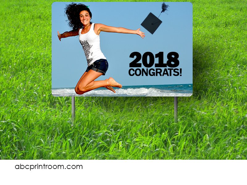 ABCPrintroom's tweet image. Custom yard signs for your #graduation celebration don't need to be boring. Get them to the party with something fun! #abcprintroom ow.ly/GLhL50hzQOS