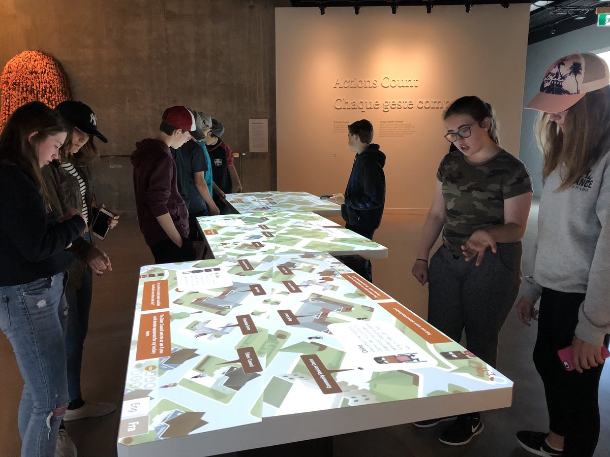 WbsGrade78's tweet photo. Starting our day at the Human Rights Museum with a little video game! https://t.co/5SQ8FGnGtU