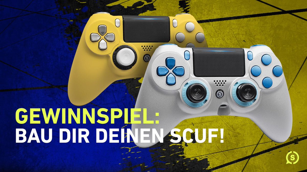 DC_Haptic's tweet photo. Habe mit SCUF ein kleines Gewinnspiel für euch. Klickt auf den Link und konfiguriert euren Wunsch SCUF. Postet das Bild in die Kommentare (PS4&amp;XBOX). 
RT &amp; folgt @SCUFGermany um die Chance zu erhöhen!
Gewinnspiel endet am 30. Juni 23:59! https://t.co/qyXxb0P8jd Peace out ✌🏻️ https://t.co/4jikCXAVO8