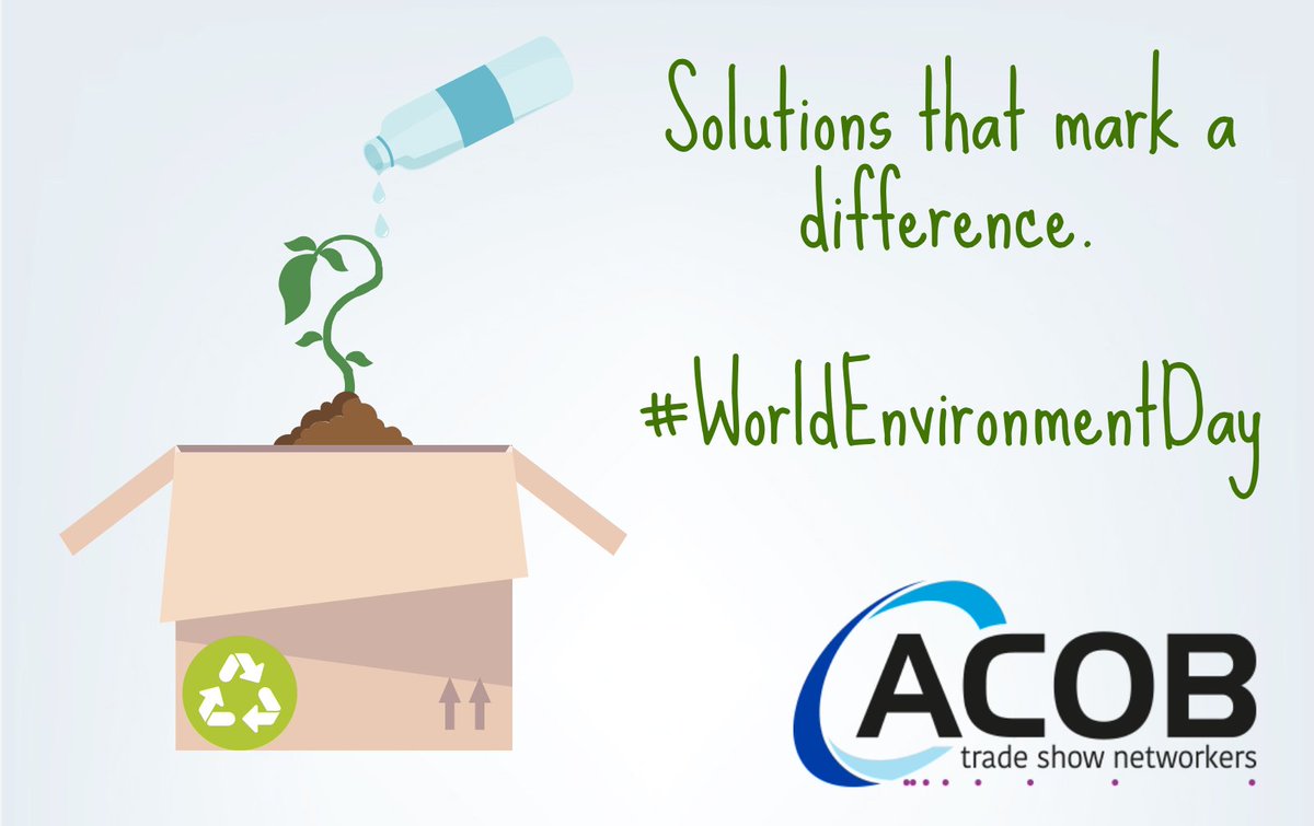 helloACOB's tweet photo. Today, #WorldEnvironmentDay ♻, go to @EXPOPACK México and find new materials and technologies to pack your products that could reduce your business footprint. https://t.co/f6dLuT3moh