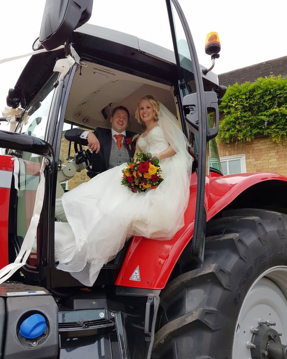 wellsy321's tweet photo. Thank you so much @PandBMachinery for lending us the tractors for our wedding, we had an incredible day and the tractors were great!! #Wellsyoumarryme https://t.co/psA7RNIy7J