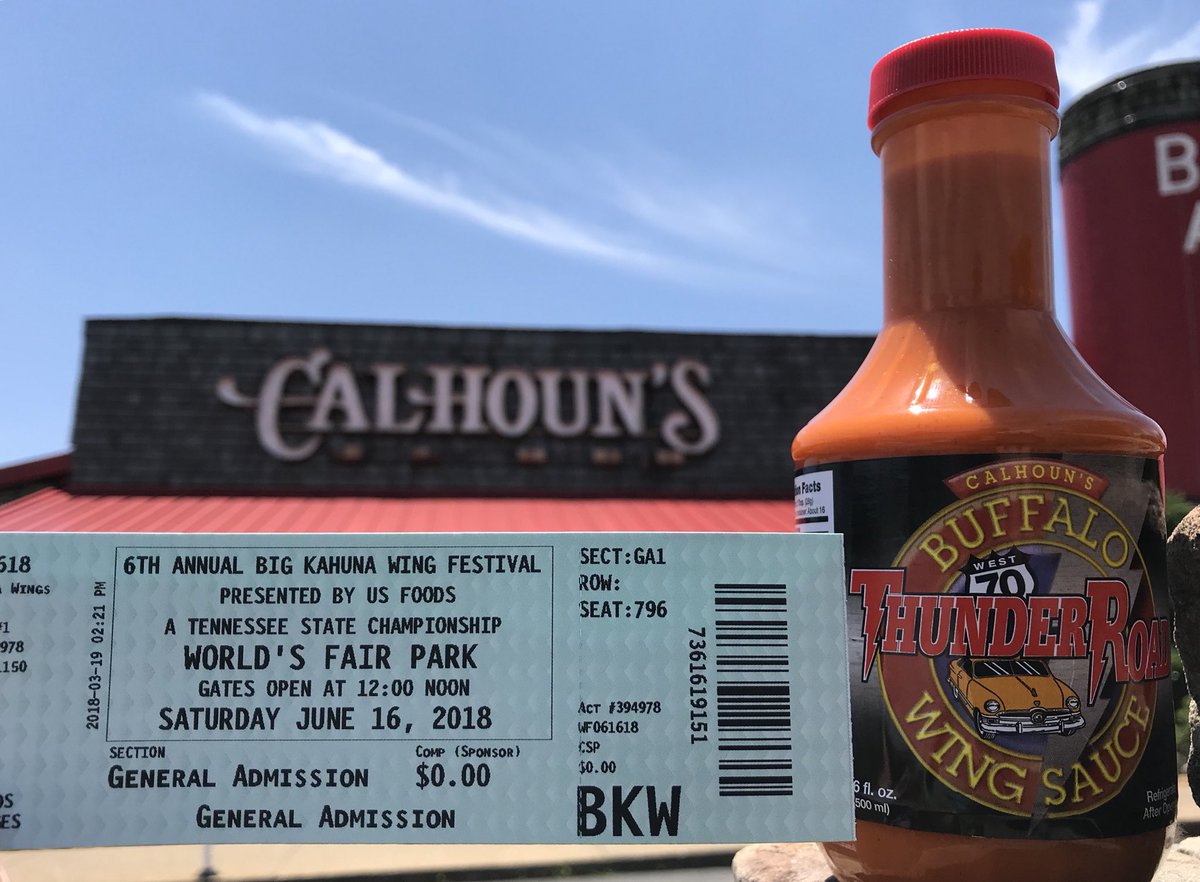 🚨 It’s Giveaway Time 🐷 

We’re giving away two tickets to the Big Kahuna Wing Festival and a bottle of our Thunder Road Wing Sauce! 

RT for your chance to win!  

This giveaway starts now and will end at 5 pm on Friday (6/8). Winners will be contacted shortly after that.