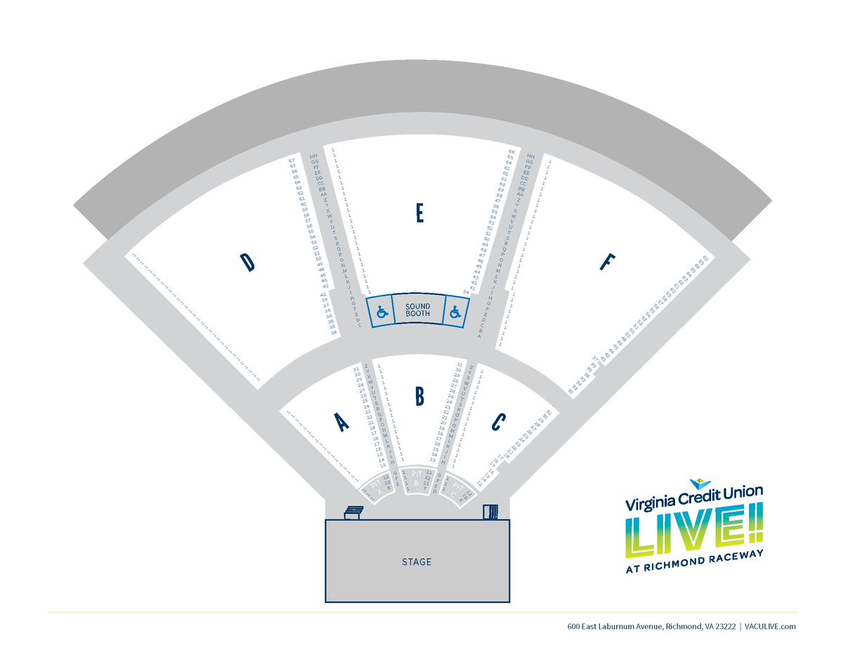 Virginia Credit Union Live Seating Chart