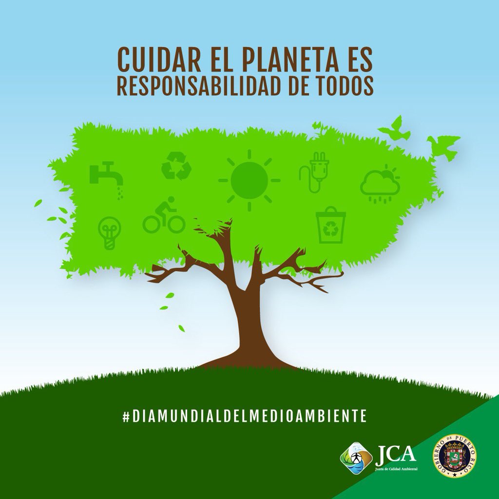 ¡Celebramos 🎉 hoy el Día Mundial de Medio Ambiente! ¿Qué estás haciendo para conservarlo? 🌎 🇵🇷 #DíaMundialDelMedioAmbiente