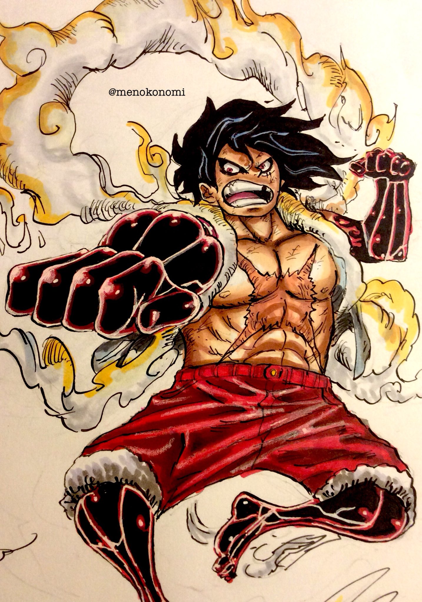 Rashad Commissions Open Gear 4 Snake Man Onepiece ワンピース T Co Gw9u4mgzik Twitter