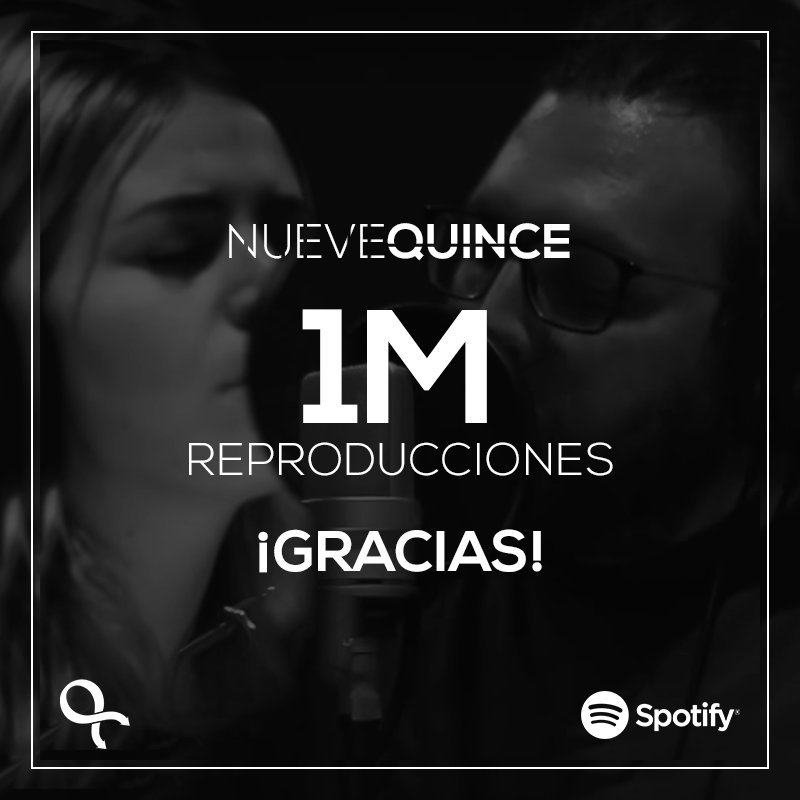 AballoonOficial's tweet photo. ¡#Nuevequince llega al millón de reproducciones!

RT @AballoonOficial #LyricTogether #Aballoon https://t.co/aT7cwqLyxQ