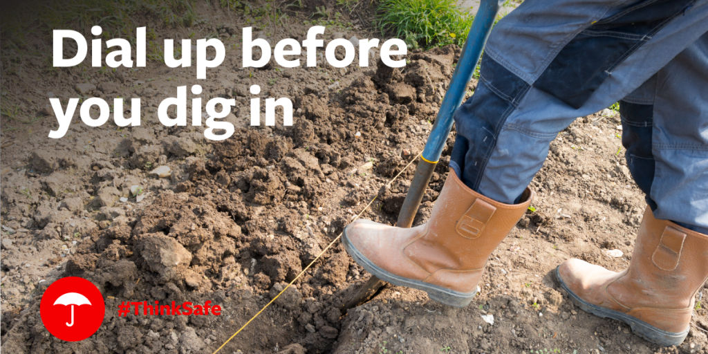 PoeAssociates's tweet photo. Did you know that you’re required to call ‘811’ before digging on any property? Learn why: https://t.co/SdnUdRsRkF #ThinkSafe https://t.co/fJnL46g9BU