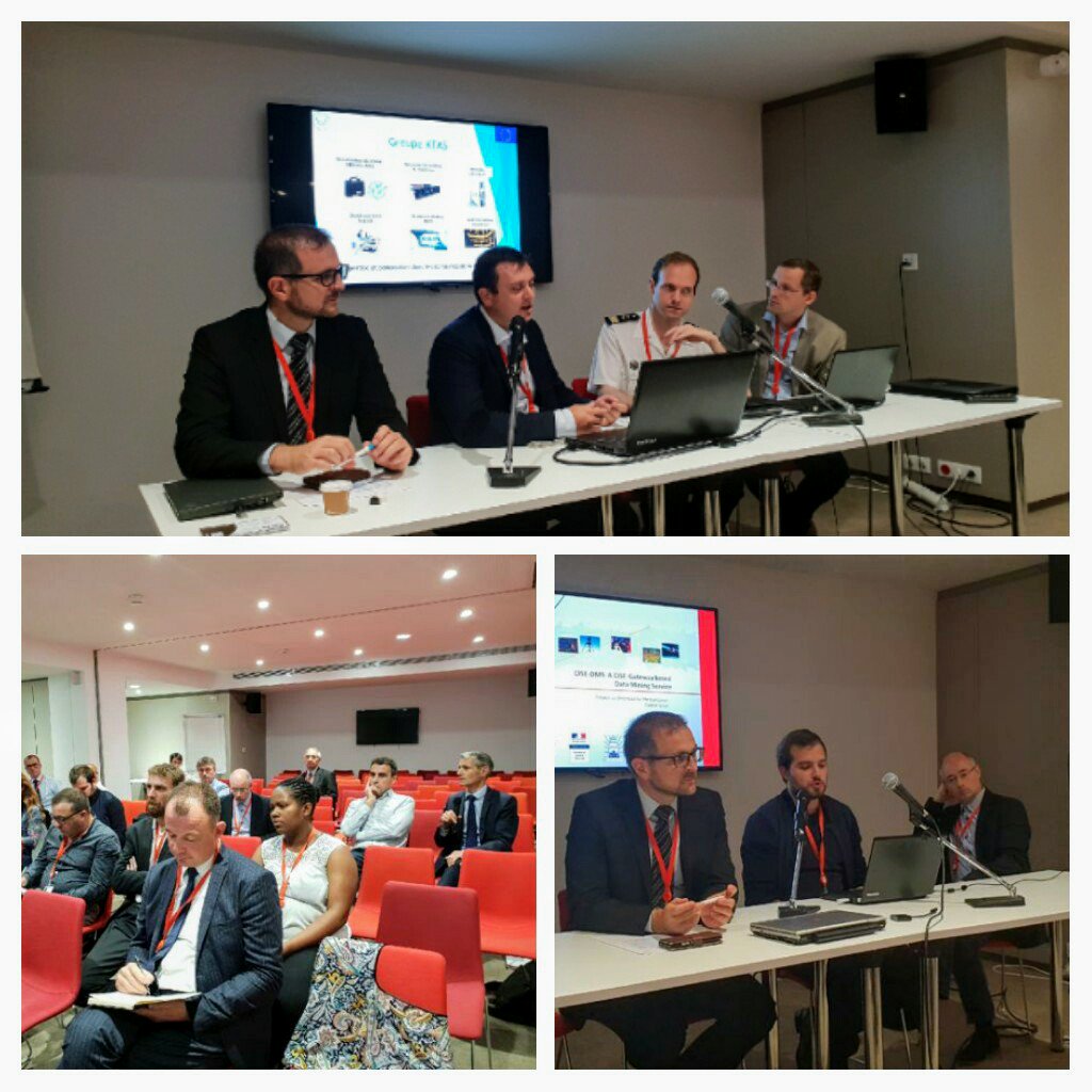 SGMer's tweet image. Workshop CISE sur le ''coyote des mers'' (CISE EXT) et ''datamining'' (CISE DMS) @SGMer  avec #ecolenavale #marinenationale #telespazio #keas #dgmare