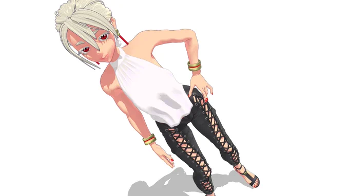 MMD用オリジナルキャラクターのクルヴェット
ver 1.00を公開しました。
https://t.co/zkVF0ktbED

画像はエフェクトなしで、
涼一様のセクシーポーズ集(立ち姿B10種)を使用しております。
モデルのテストを涼一様と桜頭様にしていただきました。大変お世話になりました。ありがとうございました。 