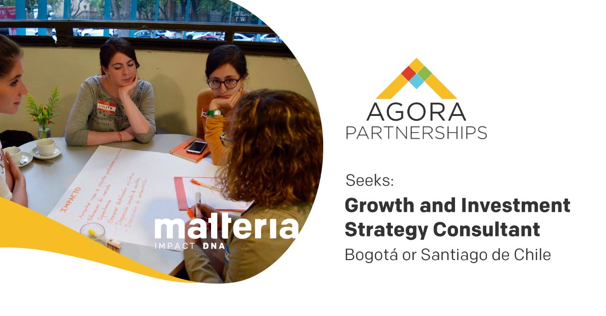 matteria_'s tweet photo. #Bogotá #SantiagoDeChile #impactDNA
Finance + Consulting Skills
@AgoraPrtnrships seeks: Growth and Investment Strategy Consultant supported by @matteria_
Applications: https://t.co/XbyFt2l92n https://t.co/6BTl4sXRp8