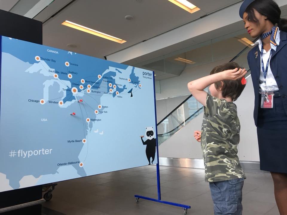 BBishopAirport's tweet photo. Orlando, Chicago, Myrtle Beach and more, check out all the places @porterairlines flies to from #ytz! We loved the dart game during #DOT18 that showcased some of their destinations. #traveltuesday https://t.co/0CTYw9z5Kd