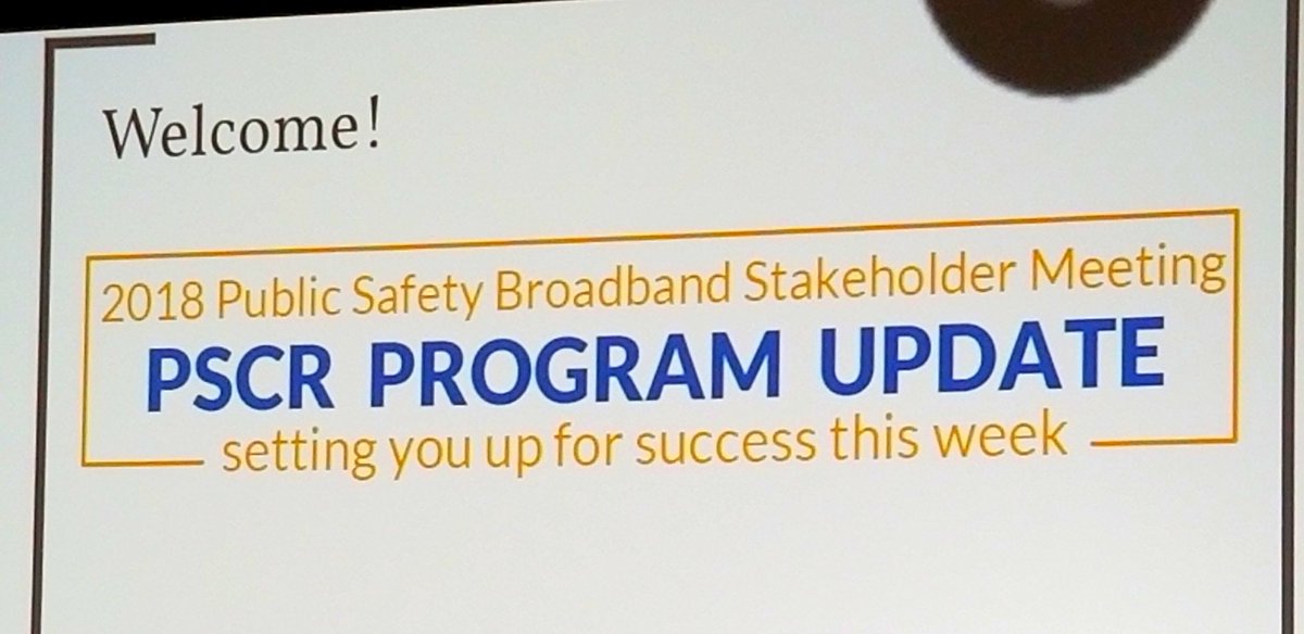 NPSTC's tweet photo. Dereck Orr reviews the #PSCR2018 sessions for the week. 7 separate tracks on every possible topic impacting public safety. Good News: all sessions will be video recorded and available to everyone (even if you didn't attend) https://t.co/9h7JPoZVpE