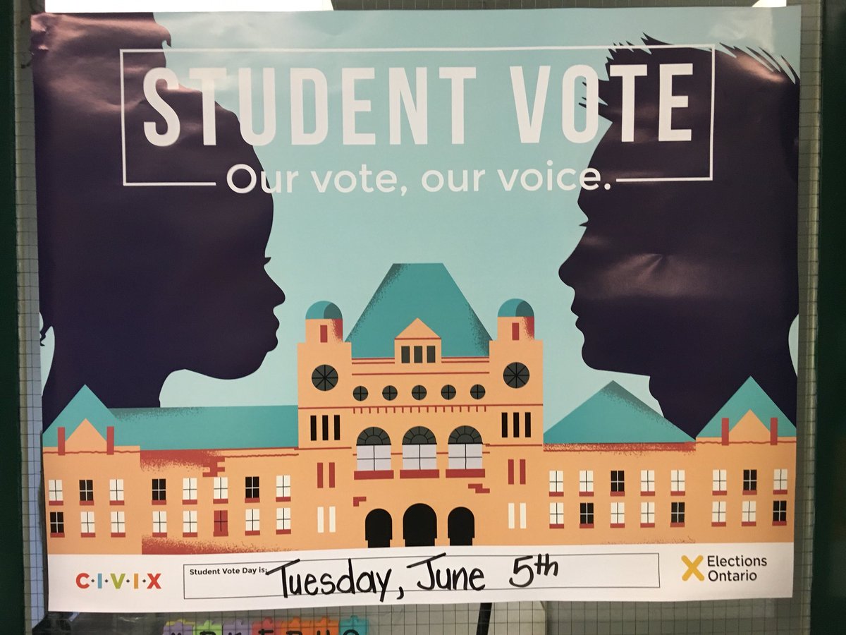 StAndrewJaguars's tweet photo. Students do have a voice! Saint Andrew students from Grade 4-8 are participating in CIVIX student vote for the upcoming election. #StudentVoteDay https://t.co/jlaIzDmwZx