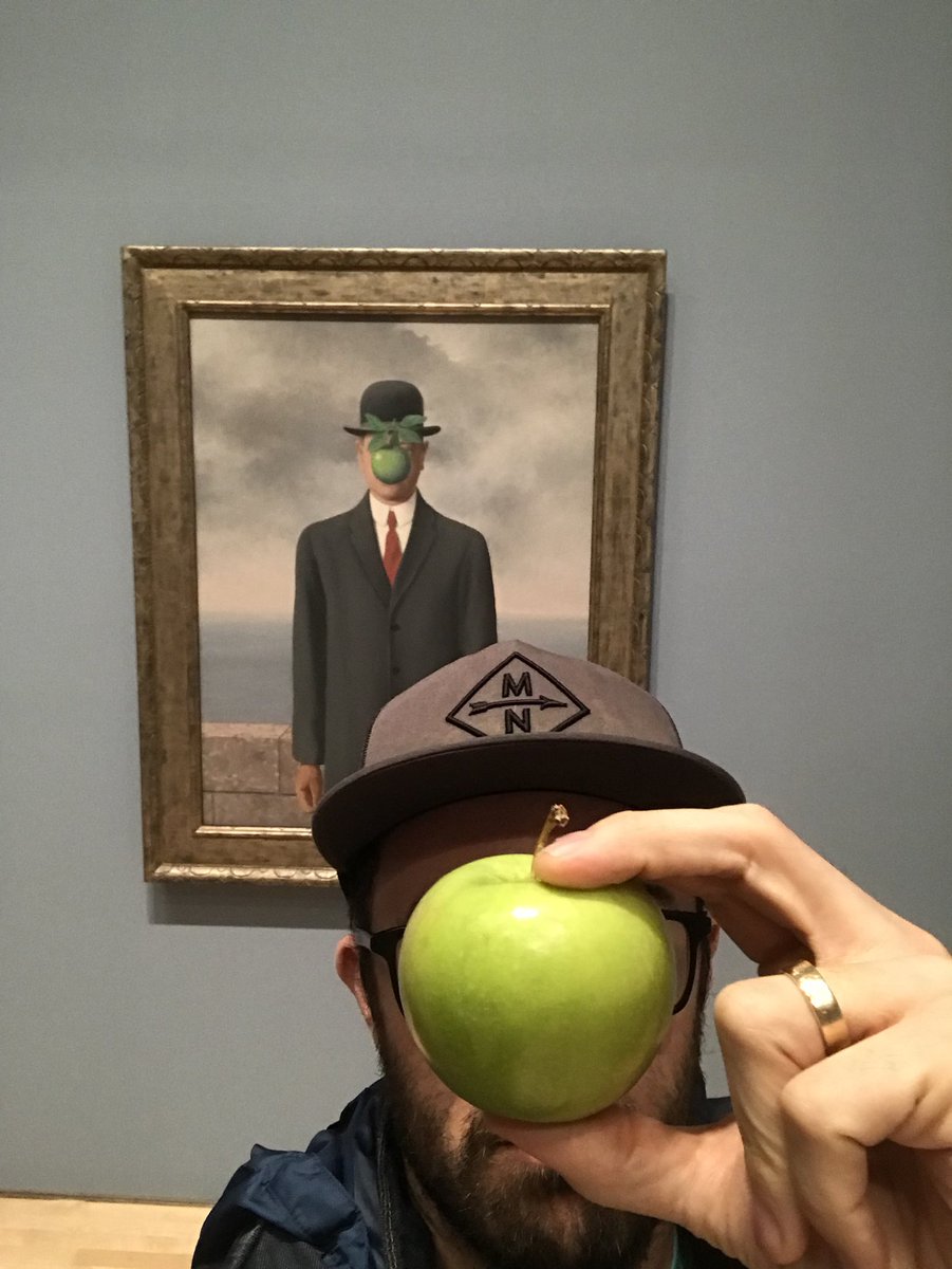 natedern's tweet photo. I call this piece #magrite 🍏 https://t.co/3CPo0i2vMt