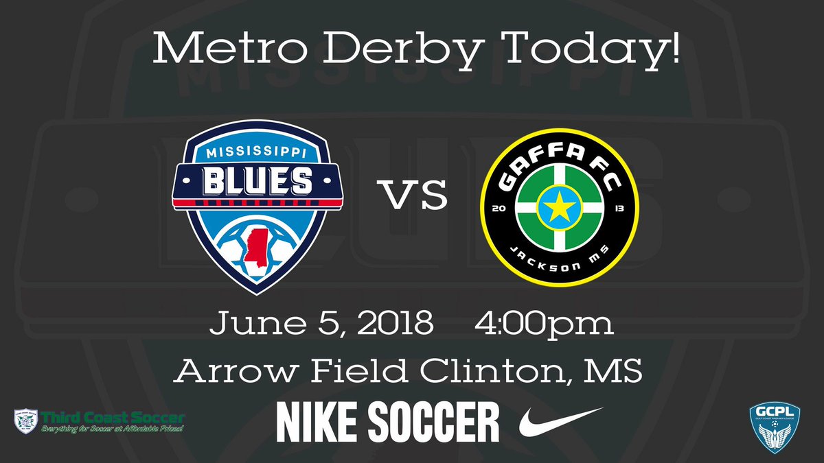 Our Men's team faces off with <a href="/gaffa_fc/">Gaffa Football Club</a> today in The Metro Derby!  Come on out and support local soccer!  #Homegrown <a href="/GCPLsoccer/">Gulf Coast Premier League</a>