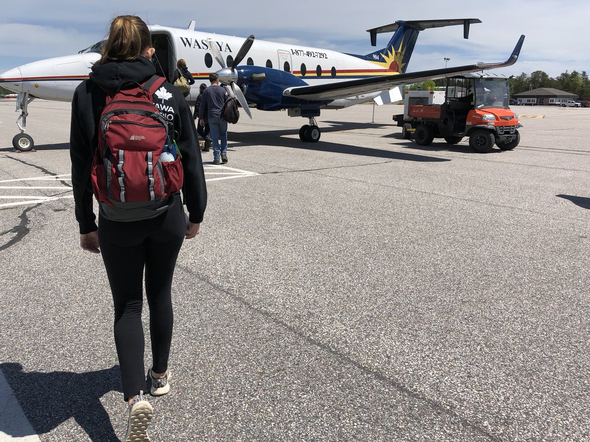 We’ve got our partner from <a href="/CancerCare_ON/">Cancer Care Ontario - now Ontario Health</a> and the three of us are now heading to Wasaho First Nation for a <a href="/Reachupulti/">ReachUp</a> training.